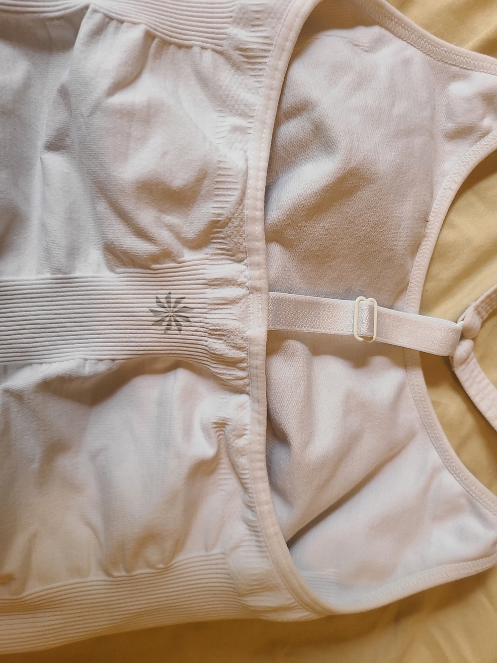 Athleta White Seamless Ribbed Racerback Tank - Picture 5 of 8